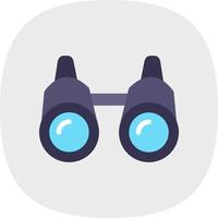 Binoculars Vector Icon Design