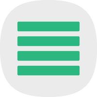 Align Justify Vector Icon Design