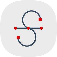 Bezier Curve Vector Icon Design