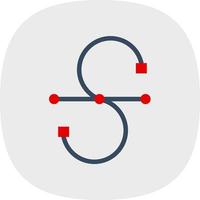 Bezier Curve Vector Icon Design