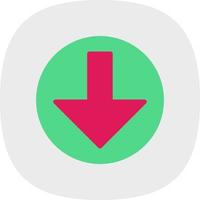 Arrow Alt Circle Down Vector Icon Design