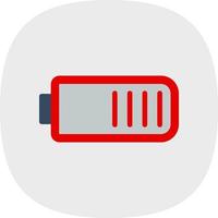 Battery Quarter Vector Icon Design