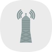 Broadcast Tower Vector Icon Design