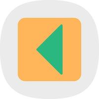 Caret Square Left Vector Icon Design