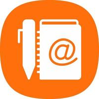 Address Book Vector Icon Design