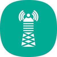 Broadcast Tower Vector Icon Design