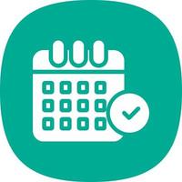 Calendar Check Vector Icon Design