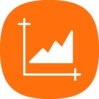 Chart Area Vector Icon Design