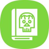 diseño de icono de vector muerto de libro