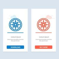 Circle Country India  Blue and Red Download and Buy Now web Widget Card Template vector