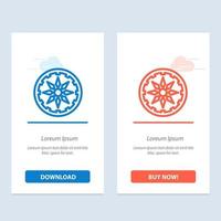 Circle Country India  Blue and Red Download and Buy Now web Widget Card Template vector