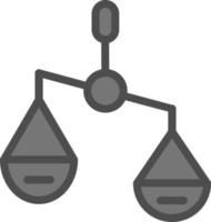 Balance Scale Right Vector Icon Design