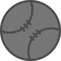 diseño de icono de vector de bola de béisbol