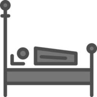 diseño de icono de vector de cama