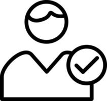 User Check Vector Icon Design