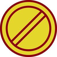 Ban Vector Icon Design