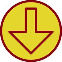 Arrow Alt Circle Down Vector Icon Design