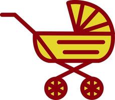 Baby Carriage Vector Icon Design