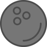 Bowling Ball Vector Icon Design