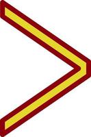 Angle Right Vector Icon Design
