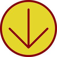 Arrow Circle Down Vector Icon Design