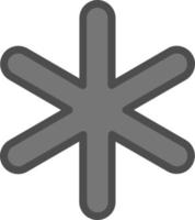 Asterisk Vector Icon Design