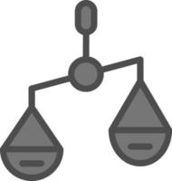 Balance Scale Left Vector Icon Design