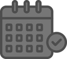 Calendar Check Vector Icon Design
