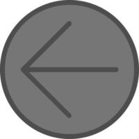 Arrow Circle Left Vector Icon Design