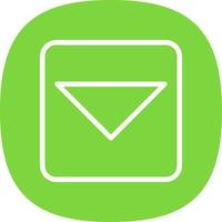 Caret Square Down Vector Icon Design