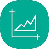 Chart Area Vector Icon Design