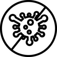 Virus Slash Vector Icon Design