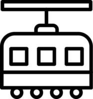 Tram Vector Icon Design