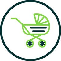 Baby Carriage Vector Icon Design