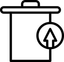 Trash Restore Alt Vector Icon Design