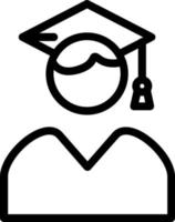 User Graduate Vector Icon Design