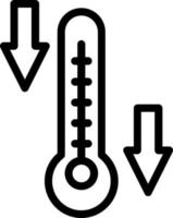 Temperature Low Vector Icon Design
