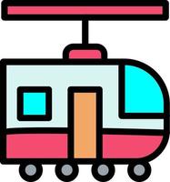 diseño de icono de vector de tren