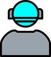 User Astronaut Vector Icon Design