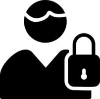 User Lock Vector Icon Design