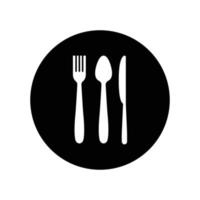 spoon fork knife logo vector