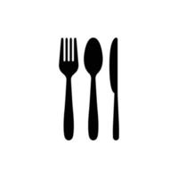 spoon fork knife logo vector