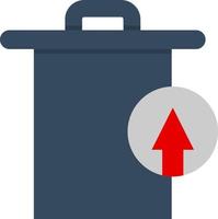 Trash Restore Alt Vector Icon Design