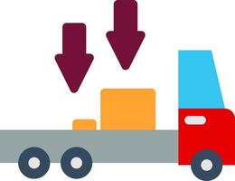 Truck Loading Vector Icon Design