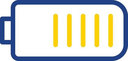 Battery Three Quarters Vector Icon Design