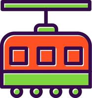 Tram Vector Icon Design