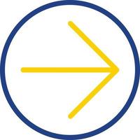 Arrow Circle Right Vector Icon Design