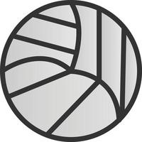 diseño de icono de vector de pelota de voleibol