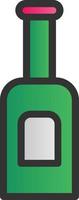 Wine Bottle Vector Icon Design