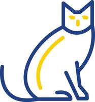 diseño de icono de vector de gato